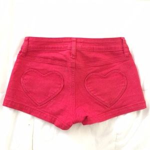 Sound & Matter red heart pocket shorts
