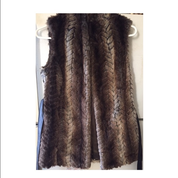 Faux fur vest
