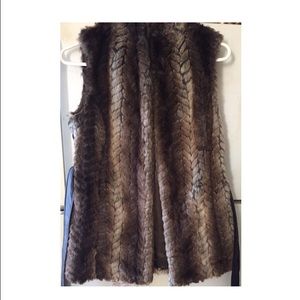 Faux fur vest