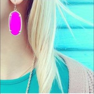 Neon pink Danielle earrings