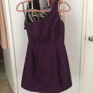 MONIQUE LHUILLIER one shoulder dress