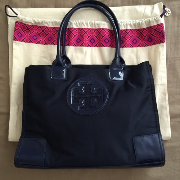 Tory Burch MINI nylon Ella tote in French Navy