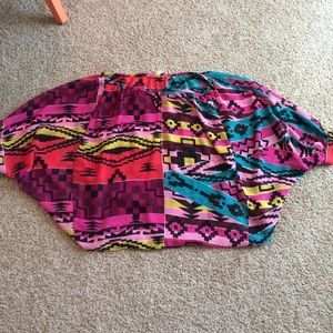 Cute Aztec sheer print top