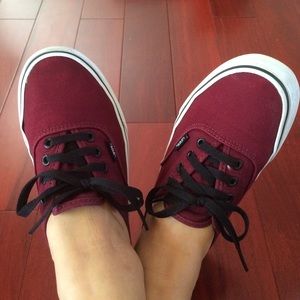 Burgundy Vans