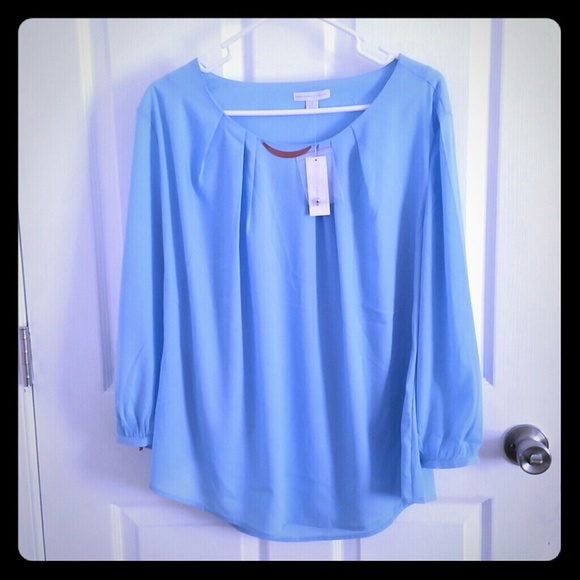 Light blue flow blouse