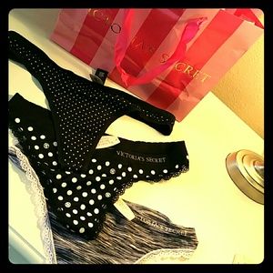 Victorias secret thong panties 3 pairs , NWT