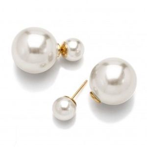 Double Sided Pearl Earrings