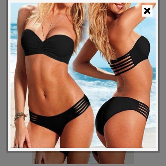 Strappy bikini, medium, bright green, Brand new!