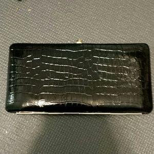 Black leather wallet