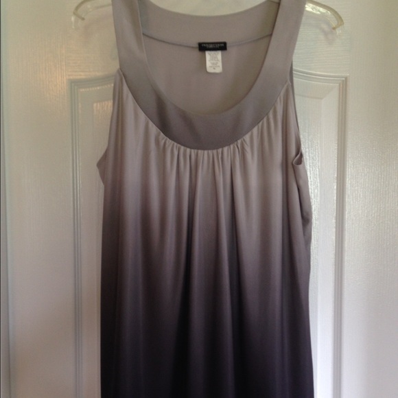 Silver/gray drip dye halter neck top
