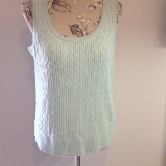 Talbots Sweaters - Talbots Pale Blue Sweater Vest XL