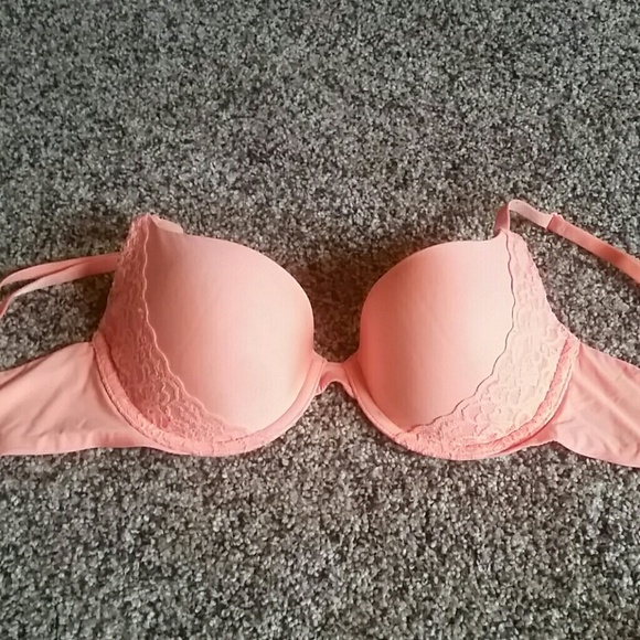 Coral/peach VS 32D bra