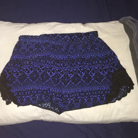 Blue Tribal print Shorts