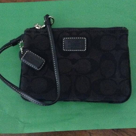 Black Coach Wristlet