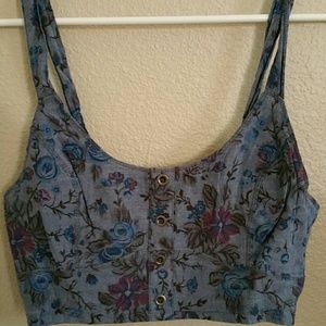 Blue Jean crop top