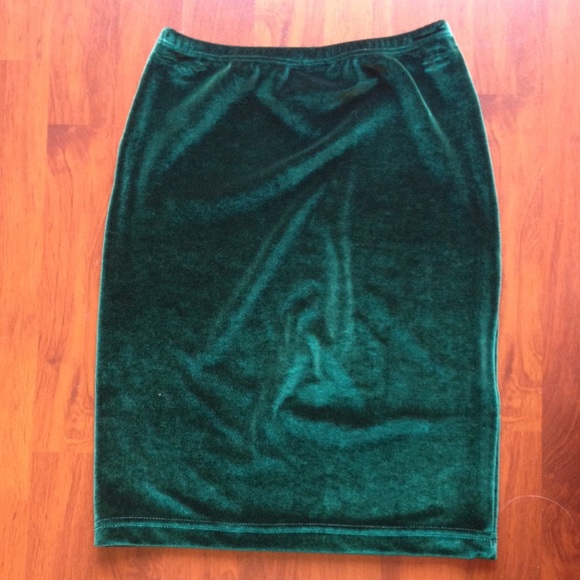 AA Velvet Pencil Skirt