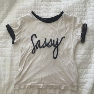 NWOT brandy melville sassy top