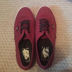 Maroon vans