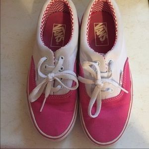 Pink and White Vans