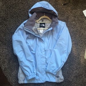 North Face Hyvent Light Blue Windbreaker
