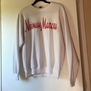 Neiman Marcus white sweatshirt