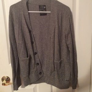 Thin grey striped cardiagan