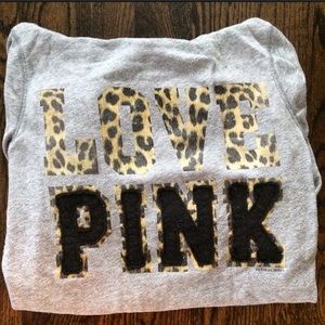 VS Love PINK Cheetah zip up hoodie