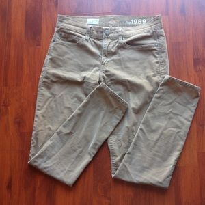 Gap Tan Corduroy Skinny Jeans