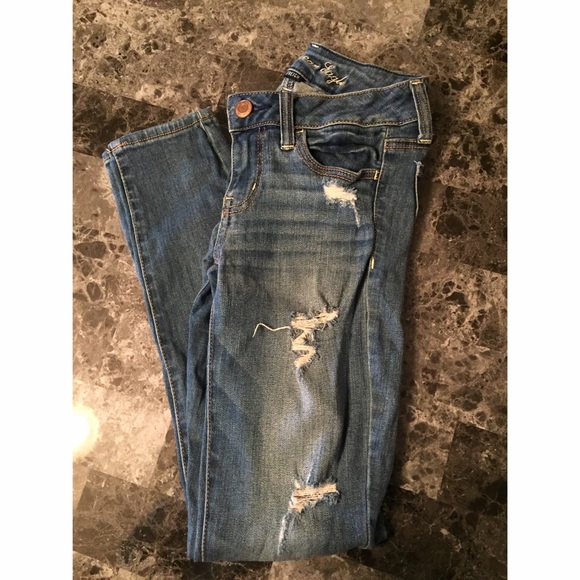 American Eagle Distressed Denim