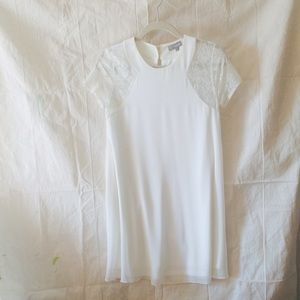 SALE White lace shift dress