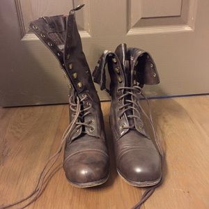Charlotte Russe Bamboo combat boots