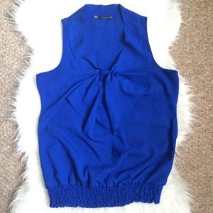 Maurices Tops - Maurices Blue Tie Front Blouse Size Large Maurices Tops - Maurices Blue Tie Front Blouse Size Large