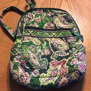 Vera Bradley small Backpack Chelsea Green