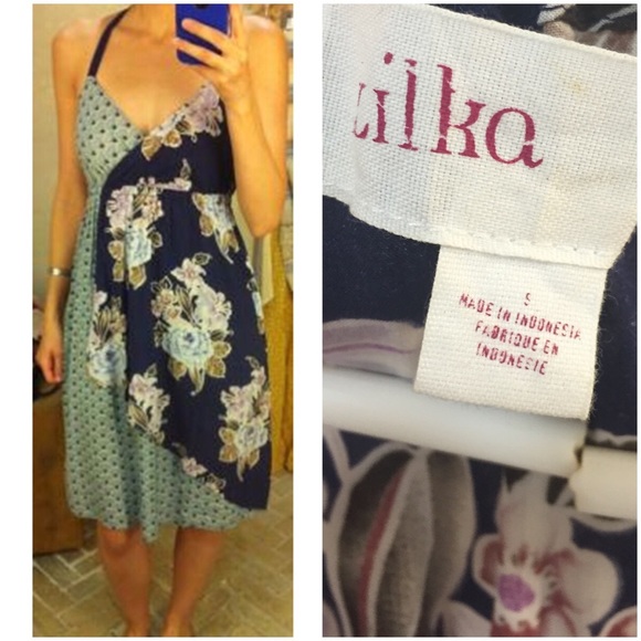 SOLD ••• Anthropologie Chrysanthemum Moon Chemise - Picture 2 of 4