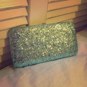 Aquamarine Glitter Wallet