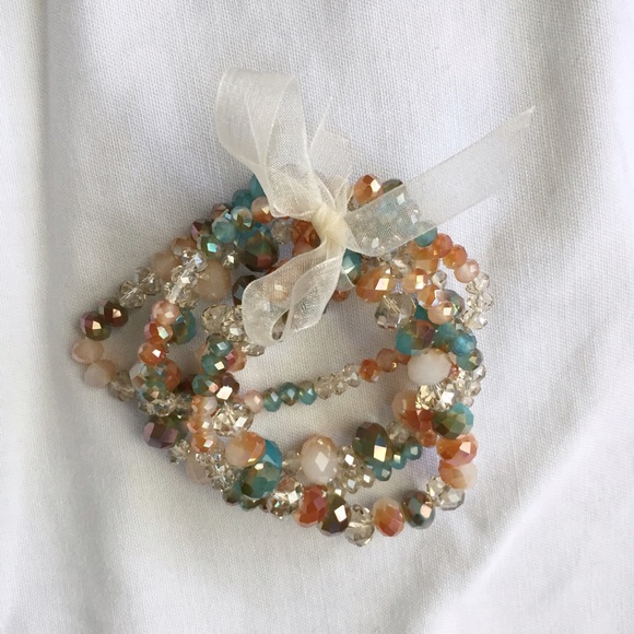 Beaded multi color bracelets