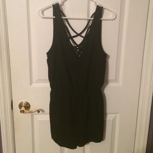 silence + noise black cut out romper