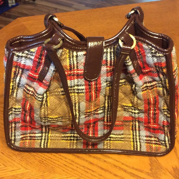 Vera Bradley retired tweed handbag