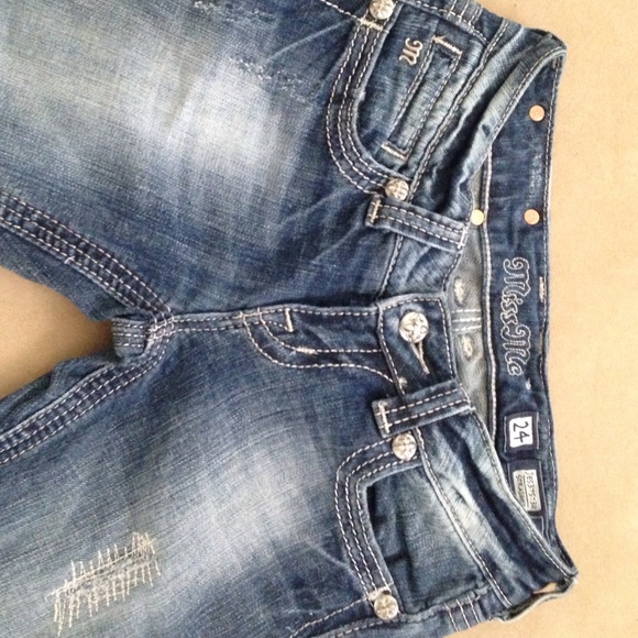 Miss Me Jeans Zebra Print Pockets - Picture 3 of 3