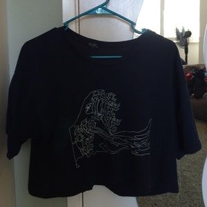 Brandy Melville Wave Cropped Top