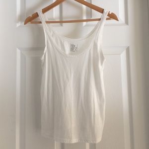 Lilu size small white tank top.
