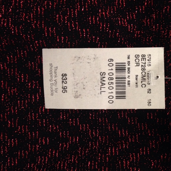 Daytrip tank metallic red w/ back bow - Picture 3 of 3