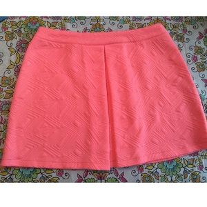 Nasty Gal Melon Colored Skirt with pleated front