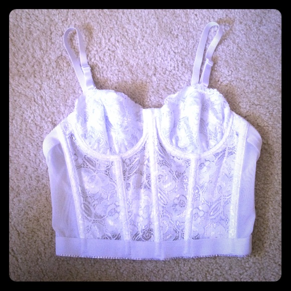 White Lace Bustier