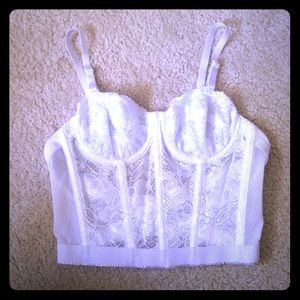 White Lace Bustier