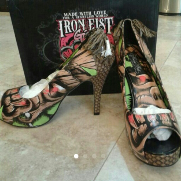Iron Fist Shoes - Iron Fist Tiki platform shoes size 11