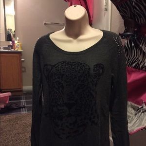 Rock and republic tiger high low sweater