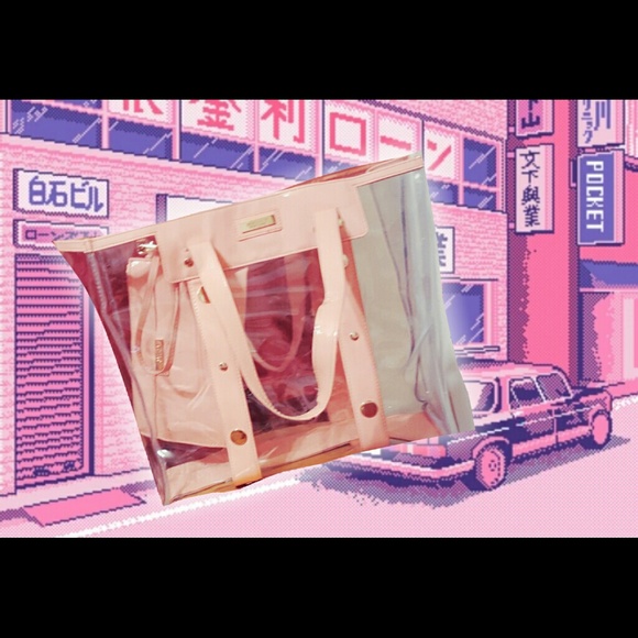 TRANSPARENT VERSACE JELLY BAG