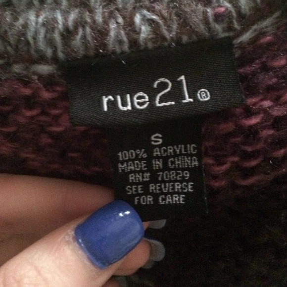 Multi-Color Rue 21 Sweater Dress - Picture 2 of 3