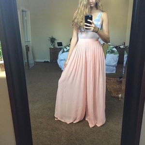 American apparel sheer wide leg pants